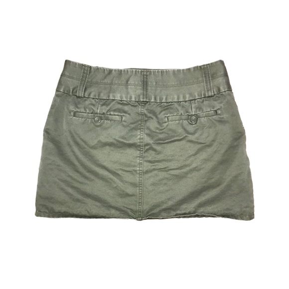 navy green mini skirt - Picture 2 of 3